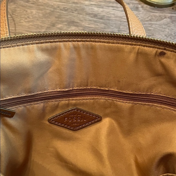 Fossil Jenna Handbag Brown Pebbled Leather - Picture 5 of 16